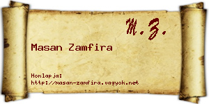 Masan Zamfira névjegykártya